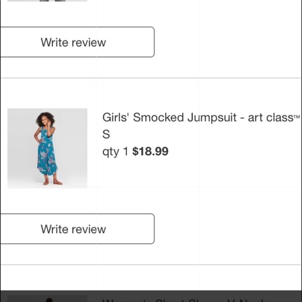 Art Class Smocked Jumpsuit Turquoise & Purple S​ - Picture 13 of 16